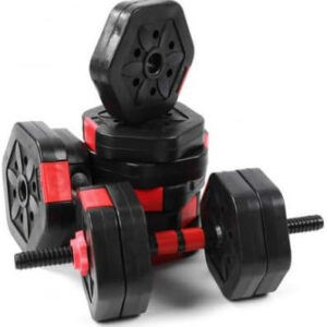 Alternative view of Clover fitness Conjunto de mangas hexagonais com barra de 25 kg