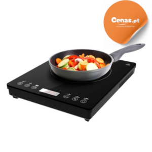 Cecotec Placa de Indução Portátil 1 fogo Full Magma Slim 2000W