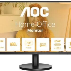 Alternative view of Monitor AOC 27B3CA2 27" Full HD 1920x1080 100Hz HDMI, USB-C