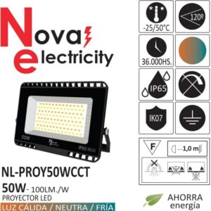 Alternative view of Projetor LED 50 W IP65 Luz Quente/Neutra/Fria