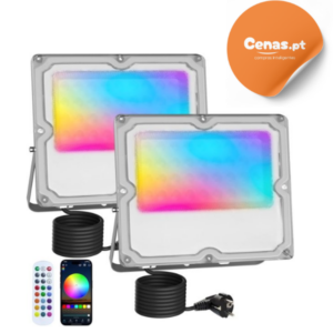 Kit 2x Projector LED RGB MEEKBOS Exterior 30W APP Bluetooth