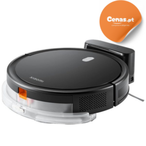 Xiaomi Robot Vacuum E5 Robot com função de aspiração e esfrega em um preto