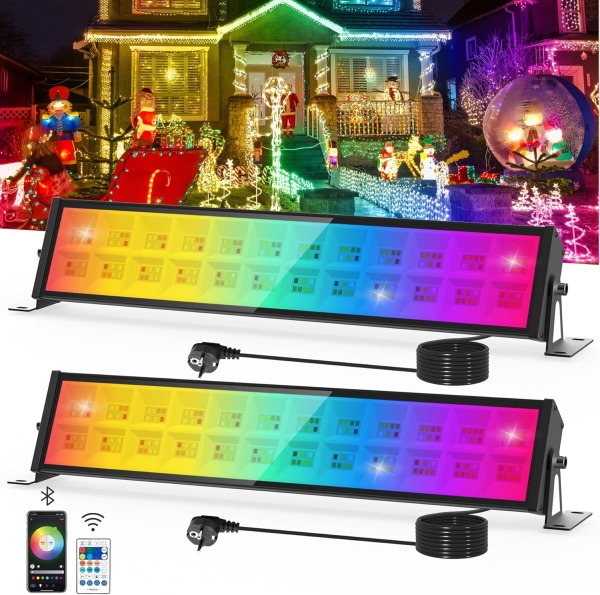 Foco LED RGB Exterior 50W – Iluminação Inteligente com Controlo por App (Pack de 2) - Image 2