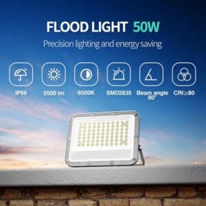 Alternative view of Foco LED Exterior 50W IP66 Branco Frio (Pack de 2)