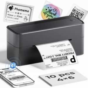 Impressora Térmica de Etiquetas Bluetooth 4x6